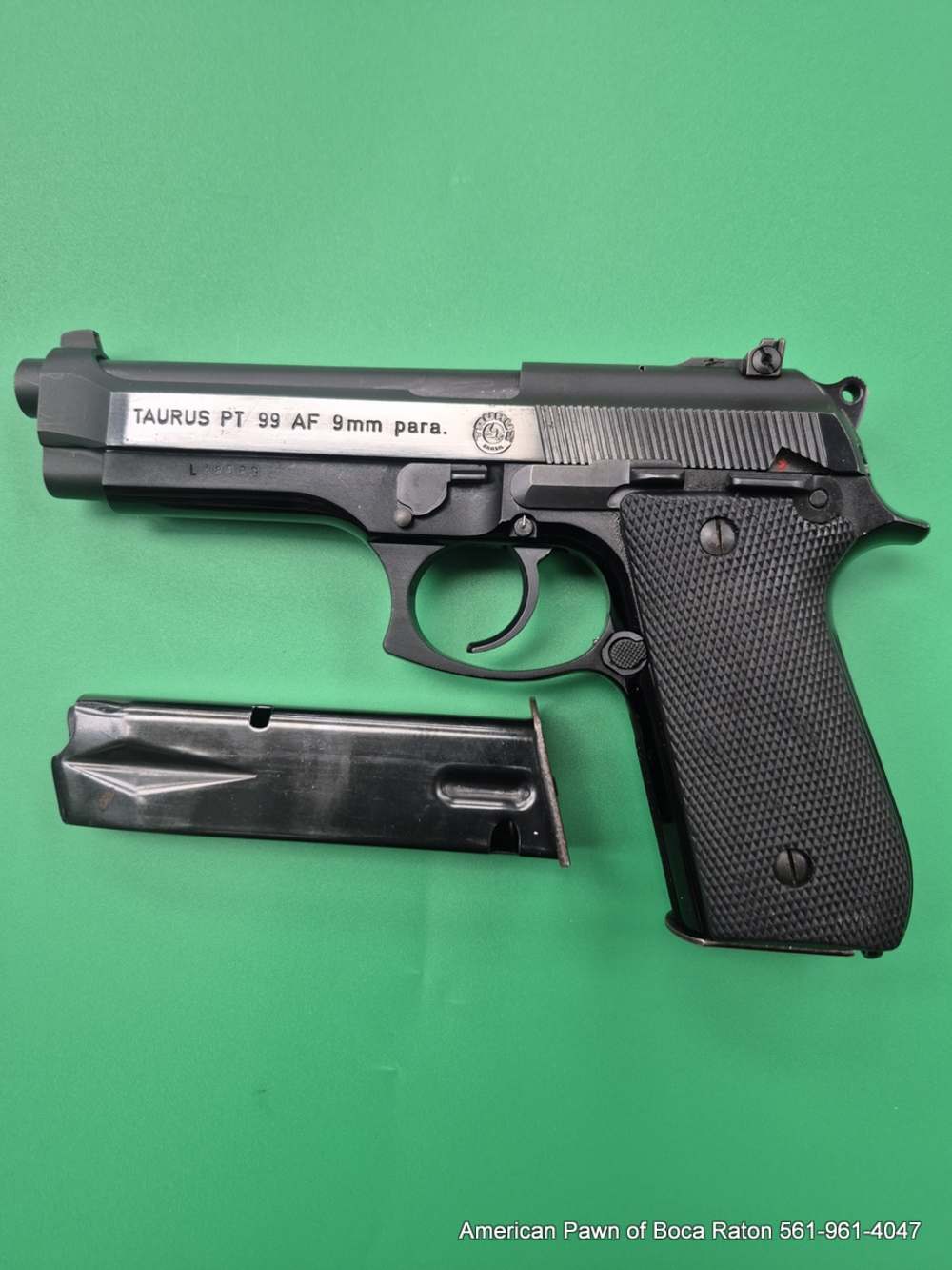 Taurus PT-99 AF 9MM 4.9" (DA/SA) Full-Size Semi-Automatic Pistol 15-Rounds-img-12