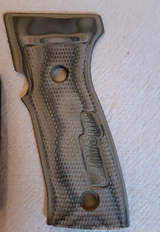Sig Sauer FACTORY P320 AXG SXG Green Piranha G10 Grip Set NEW TAKEOFFS-img-2