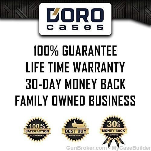 4 Pistol 12 Magazine DORO Heavy Duty Gun Case w/ Blue TopGuard Foam-img-8