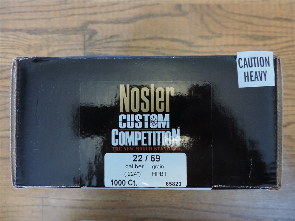 Nosler Custom Comp .22/.224, 69gr HPBT, 65823, 1000ct-img-0
