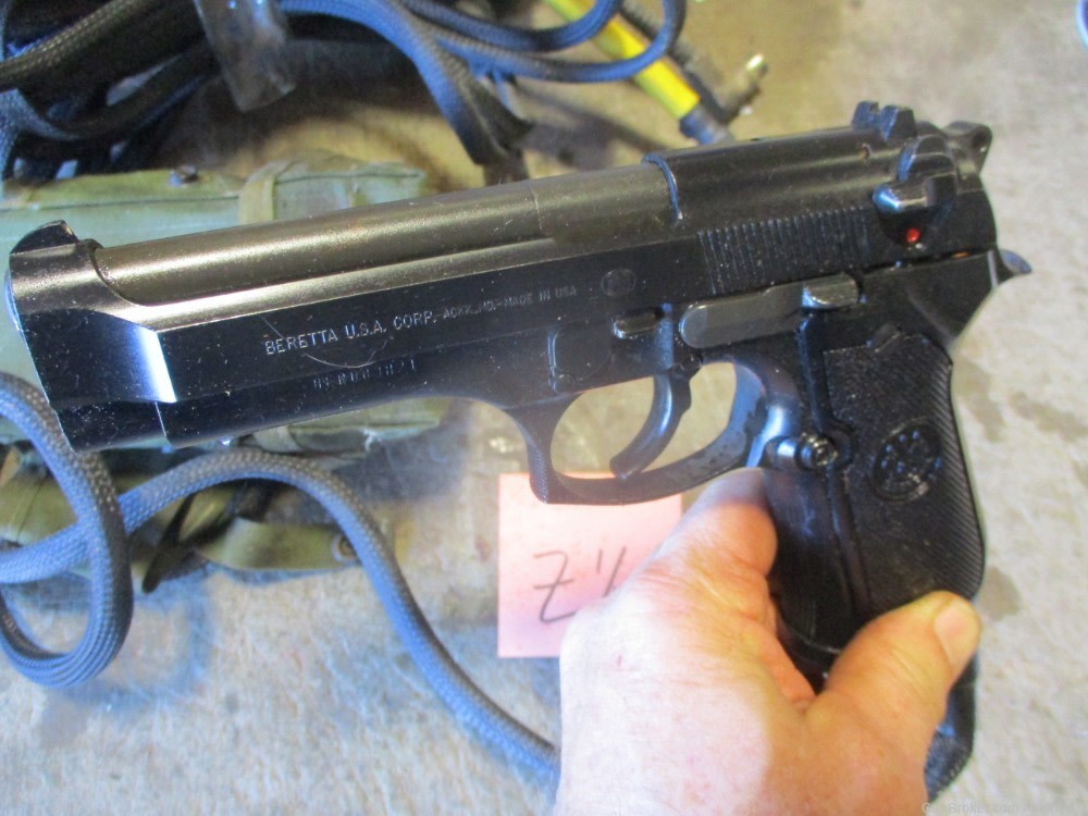 Used FATS Simulations M9 Beretta Pistol, Tethered w/Recoil-img-1