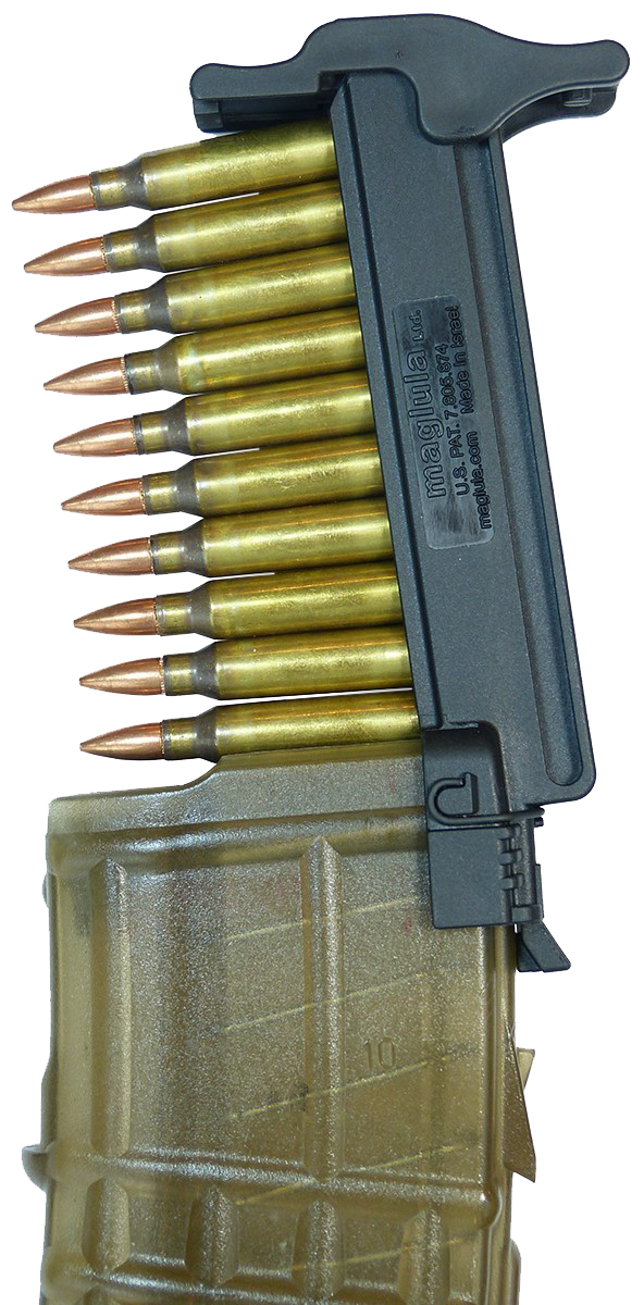 Maglula LU54B StripLULA Loader Black Polymer 10rd 223 Rem/ 5.56x45mm Nato C-img-0