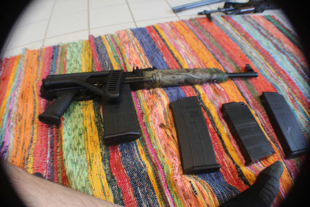 Saiga 308 Win Converted AK Rifle Folding Stock 4 Mags Excellent Russian-img-0