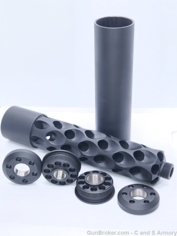 C&S Armory MOAB338Ti Suppressor Silencer 338 lapua 7.62 22lr 9mm hybrid-img-2