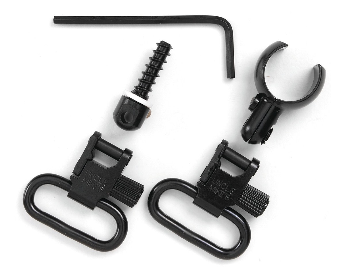 Uncle Mike's QD Quick Detachable Super Swivel 1391-2 for 1in slings Black-img-1