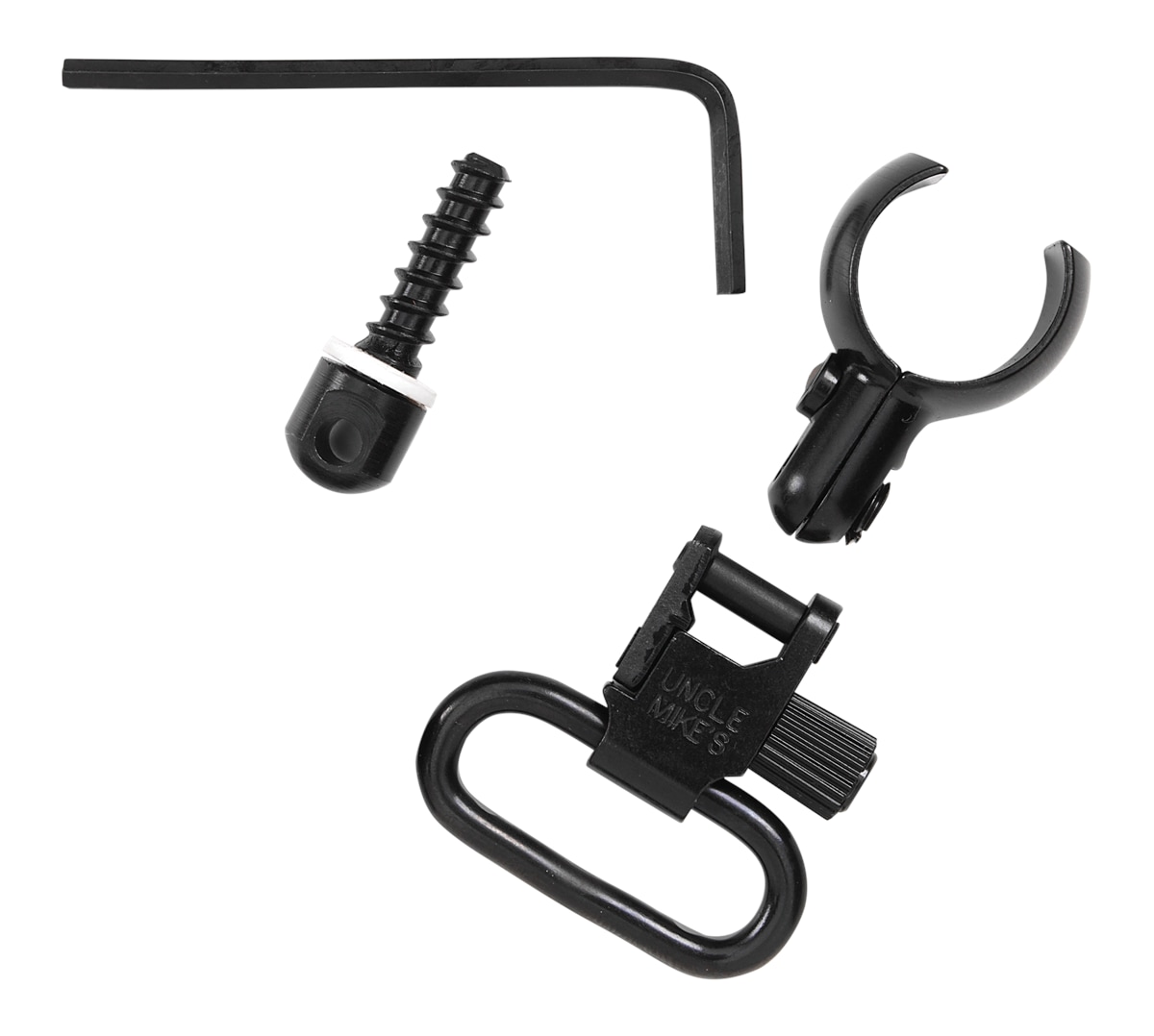 Uncle Mike's QD Quick Detachable Super Swivel 1391-2 for 1in slings Black-img-0