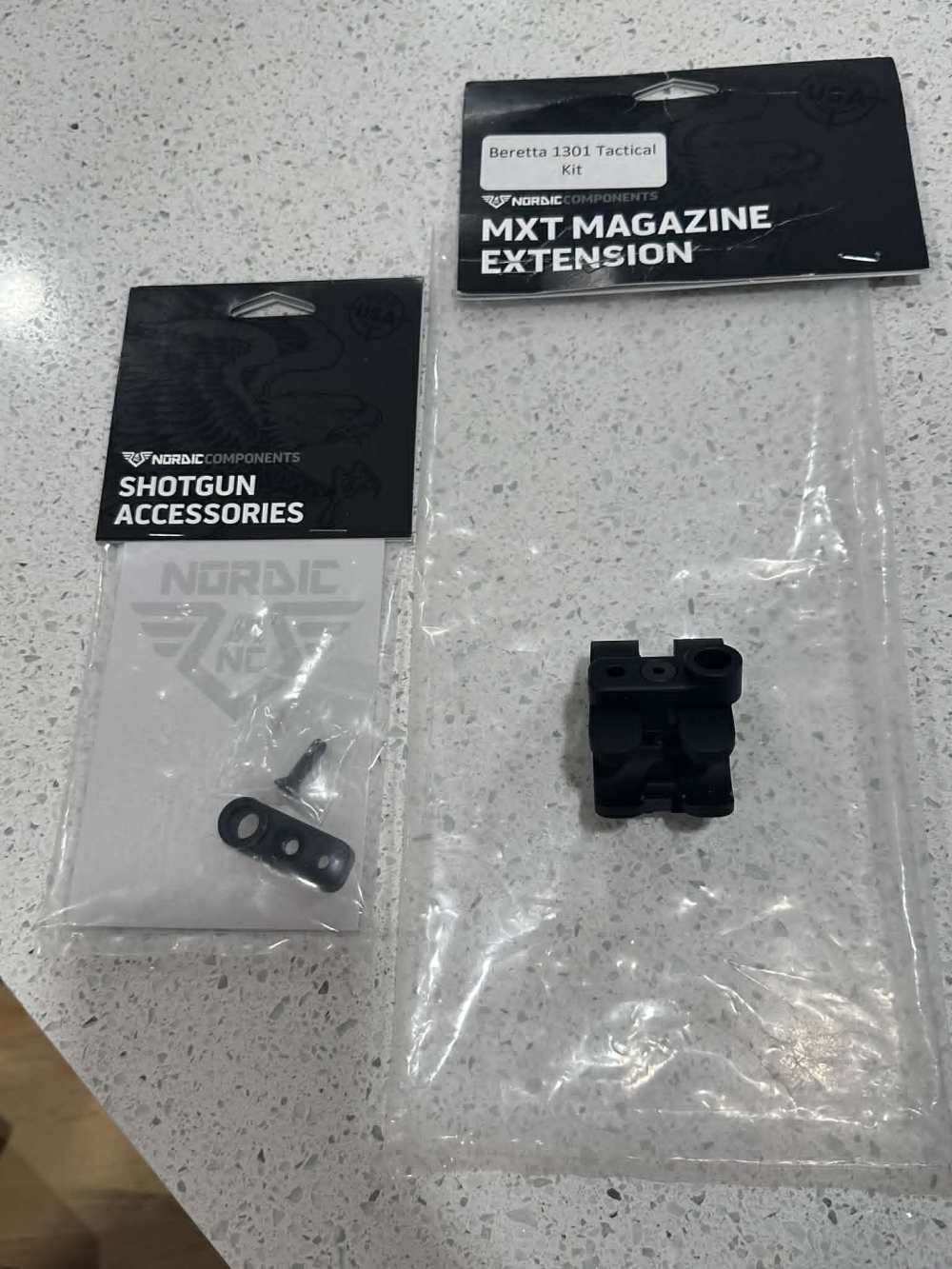 Beretta 1301 Tactical Barrel Clamp with 2 QD sling mounts and 1913 rail -img-0