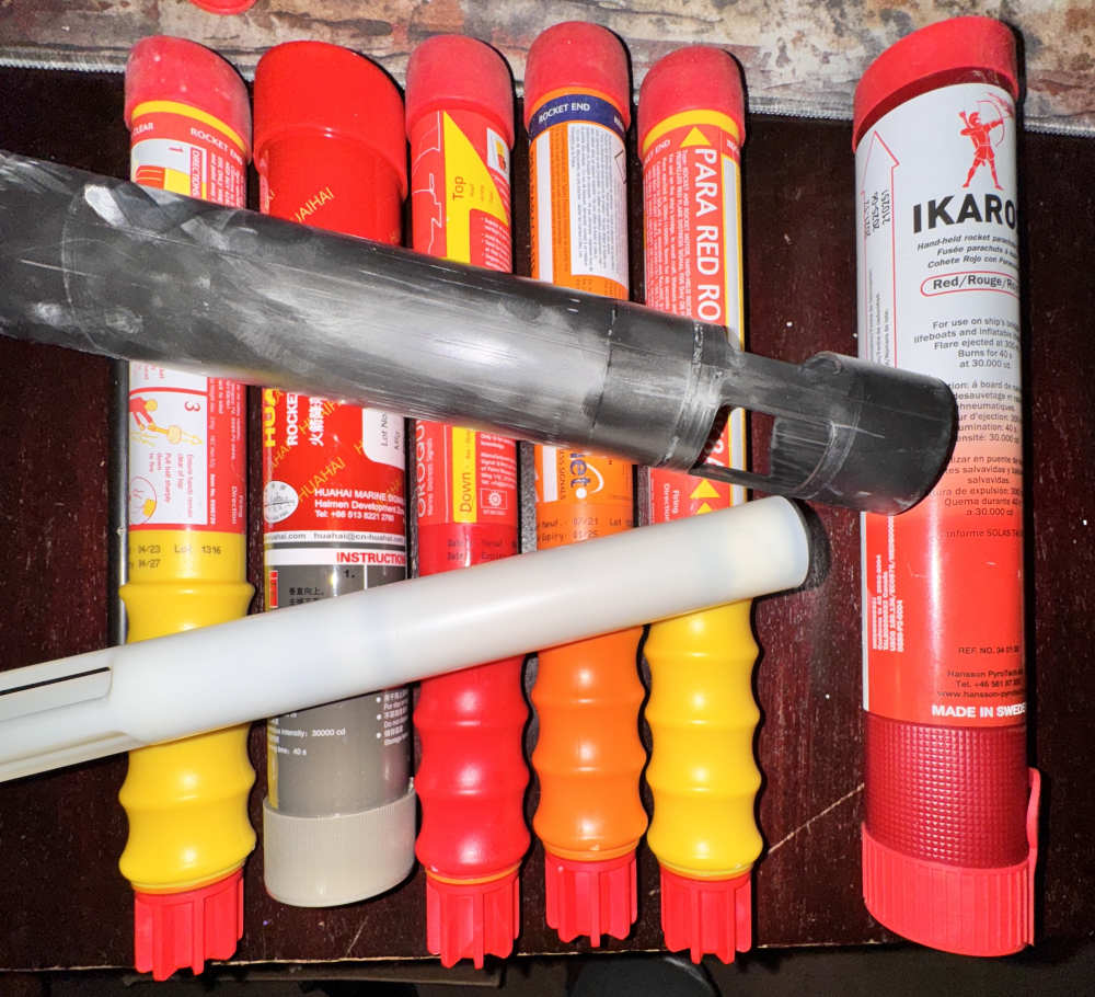1QTY ROCKET PARACHUTE FLARE RED NEW EXP 2021-2025 1ooo ft height  -img-12