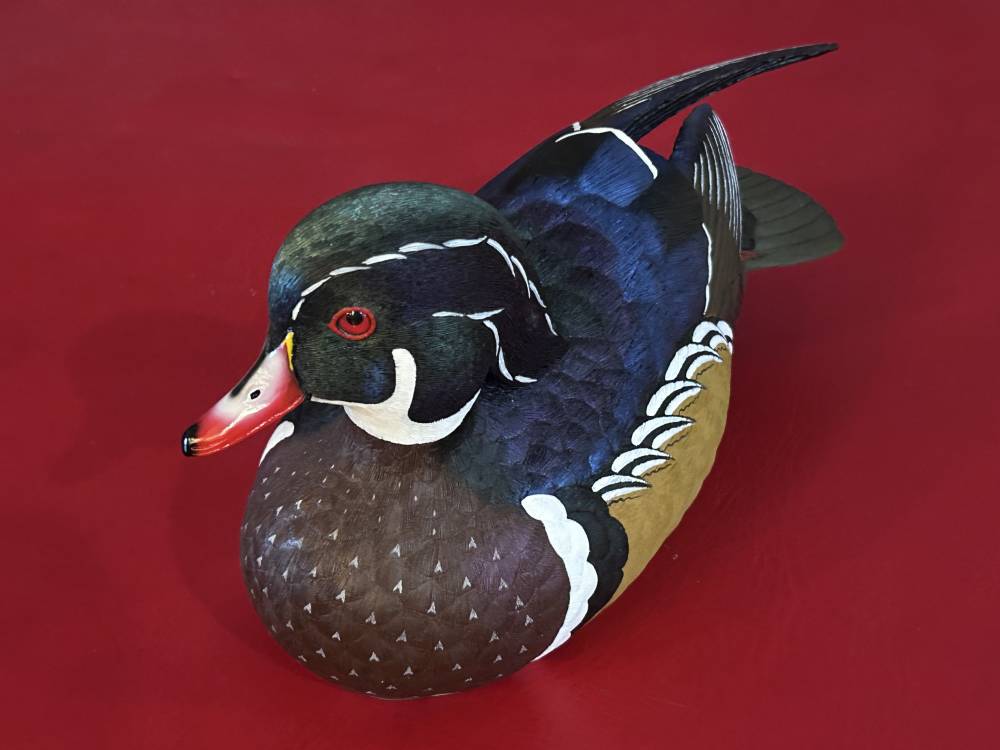 John A. Boullt Collection Limited Edition NWTF Wood Duck Decoy #32 of 2500 -img-2