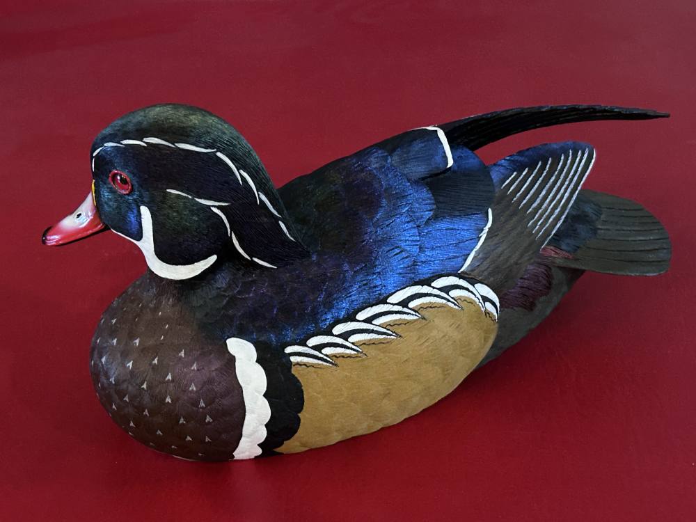 John A. Boullt Collection Limited Edition NWTF Wood Duck Decoy #32 of 2500 -img-1