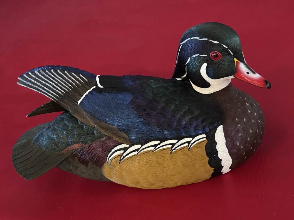 John A. Boullt Collection Limited Edition NWTF Wood Duck Decoy #32 of 2500 -img-0