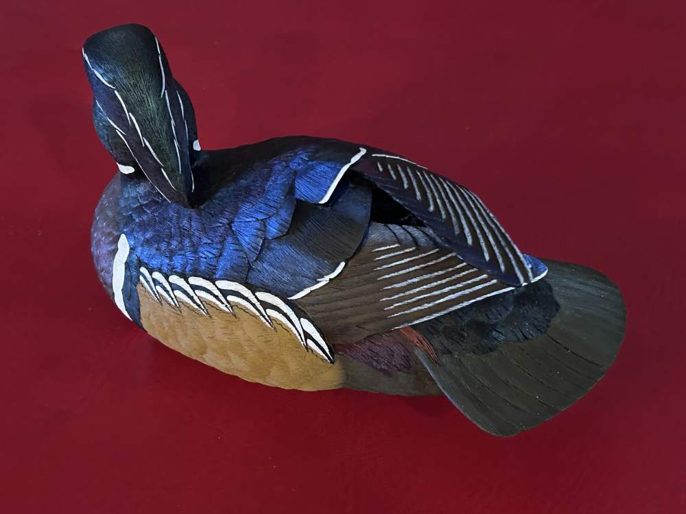 John A. Boullt Collection Limited Edition NWTF Wood Duck Decoy #32 of 2500 -img-4