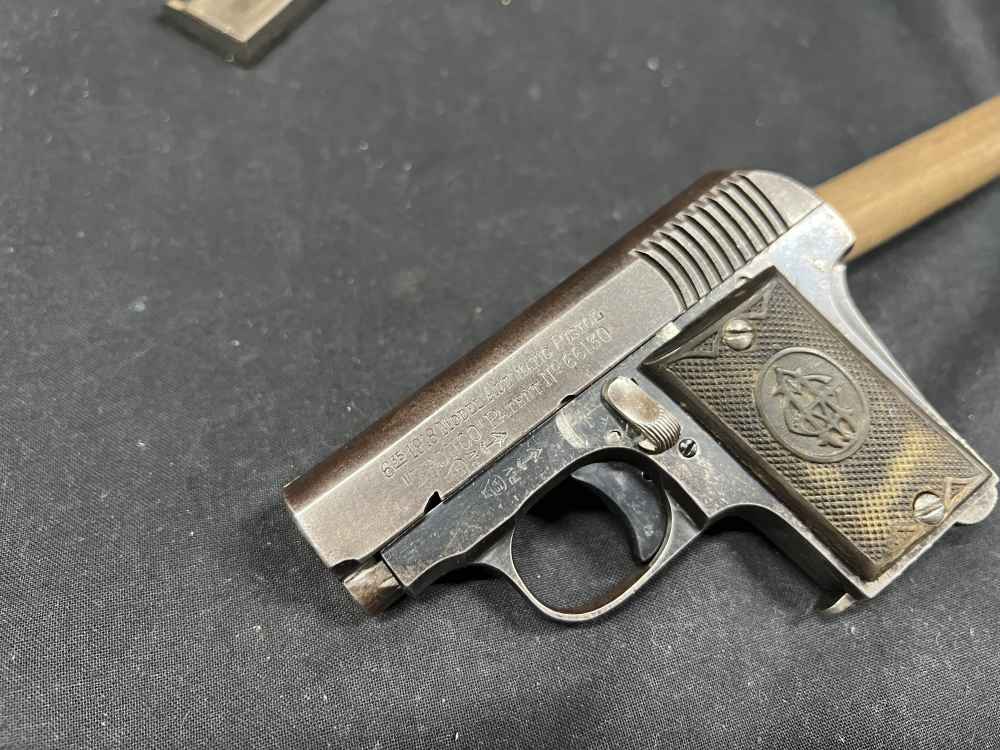 Bronco 1918 Spanish semi auto pistol 25 ACP 6.35 2” 2’ mags-img-4