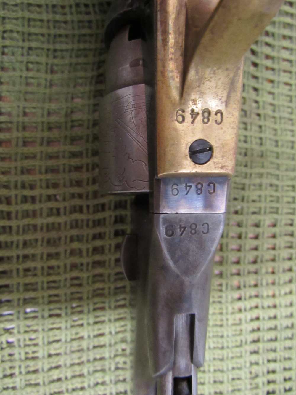 Belgian 1860 Colt Army Centaure Arms Faul Revolver 1960 C849 Colt SN-img-17