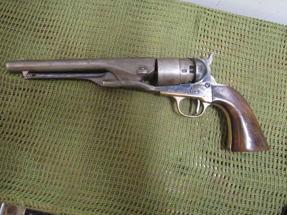 Belgian 1860 Colt Army Centaure Arms Faul Revolver 1960 C849 Colt SN-img-1