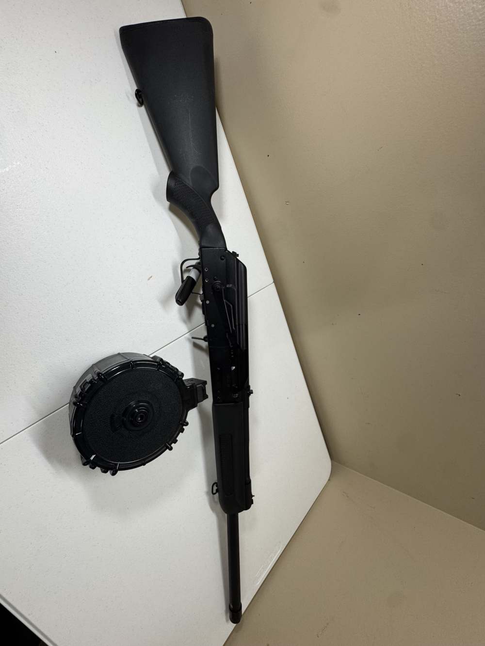 IZHMASH SAIGA-12, semi auto shotgun, Ak style shotgun w/drum-img-12
