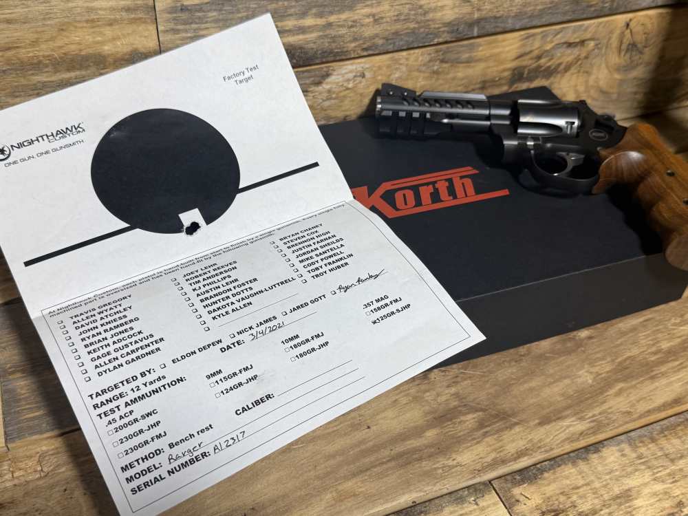 Nighthawk Custom Korth Ranger 4" .357 Mag / 9mm Dual-Cylinder Revolver -img-4