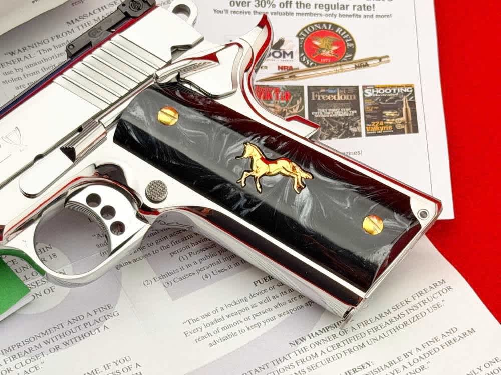 *MINT* Colt Gold Cup Lite Trophy 1911 .45 ACP Polished Stainless 5" w/ Case-img-2