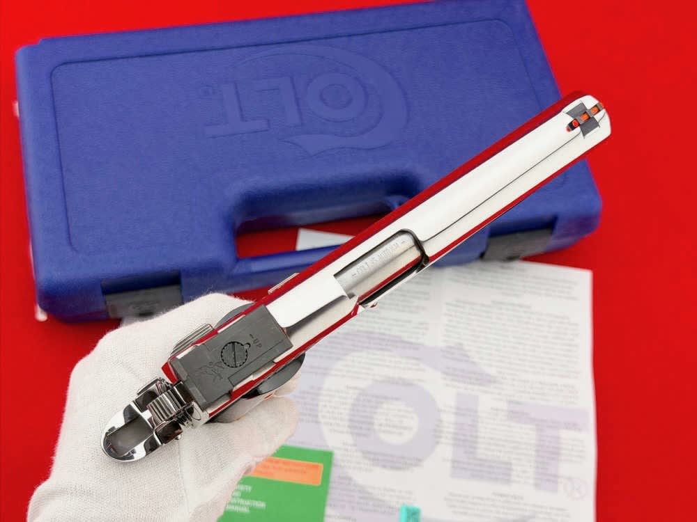 *MINT* Colt Gold Cup Lite Trophy 1911 .45 ACP Polished Stainless 5" w/ Case-img-19