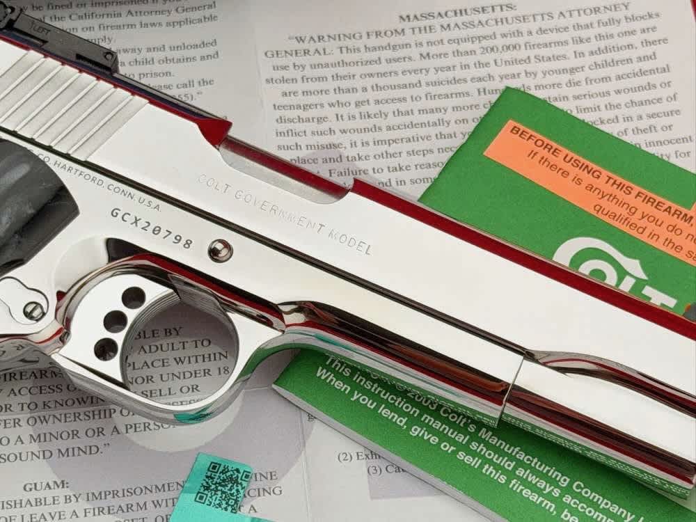 *MINT* Colt Gold Cup Lite Trophy 1911 .45 ACP Polished Stainless 5" w/ Case-img-6