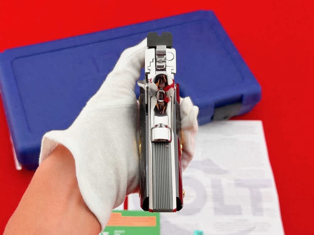 *MINT* Colt Gold Cup Lite Trophy 1911 .45 ACP Polished Stainless 5" w/ Case-img-21