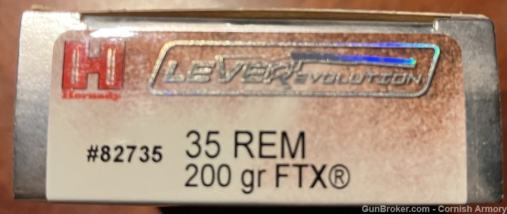 Hornady 35 Remington LEVERevolution ammo 200 gr FTX 82735-img-2
