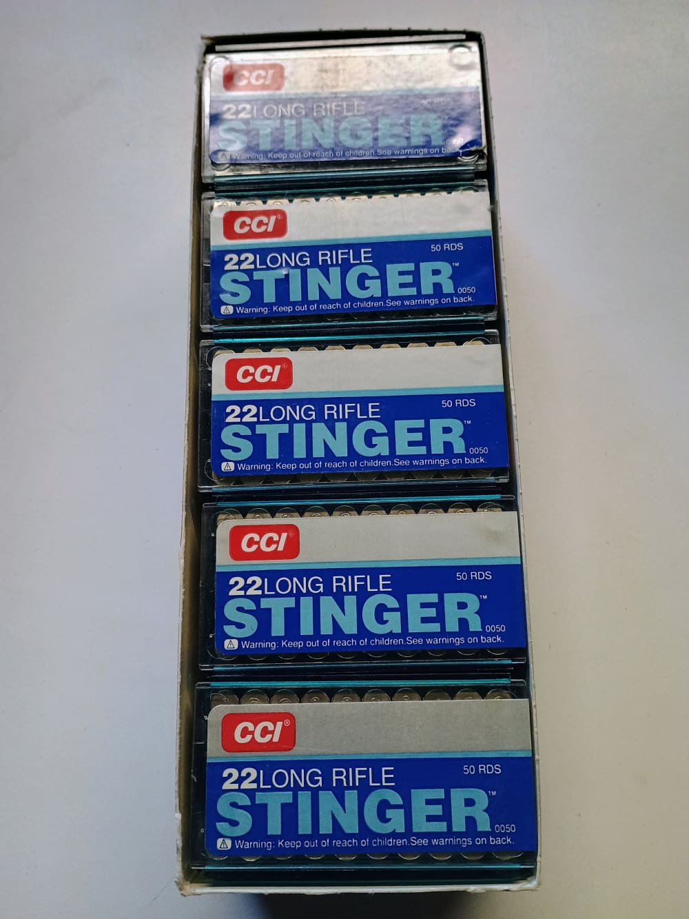 CCI STINGER Rimfire AMMO 22 LR 32 gr Copper Plated Hollow Point, 500 rounds-img-0
