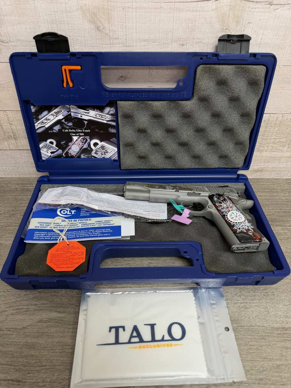 COLT DELTA ELITE FENRIR TALO ENGRAVED 10MM STAINLESS O2020XE-FEN NEW RARE-img-8