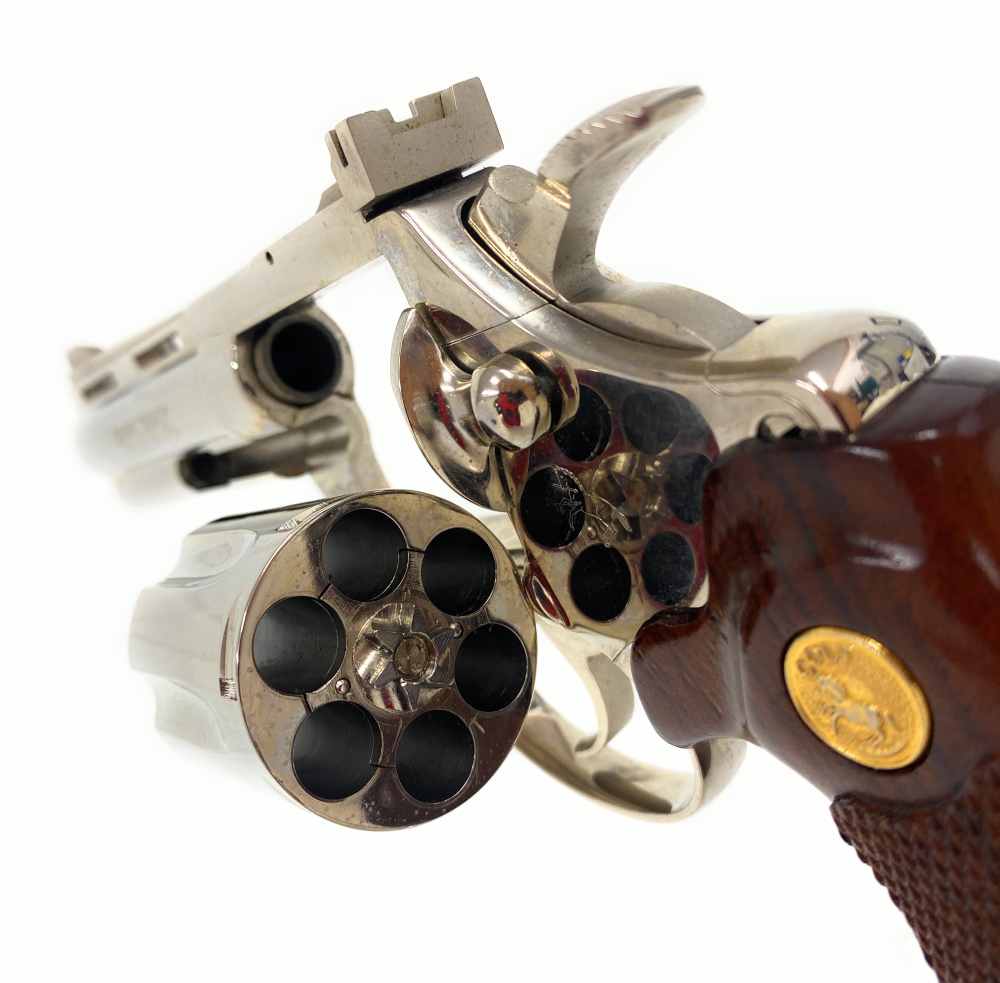 COLT Diamondback Nickel plated- .38 SPL - 6 ROUNDS - 4 "-img-5