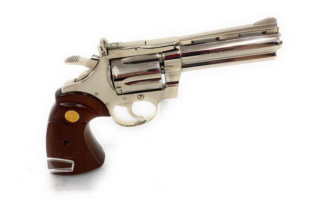 COLT Diamondback Nickel plated- .38 SPL - 6 ROUNDS - 4 "-img-1