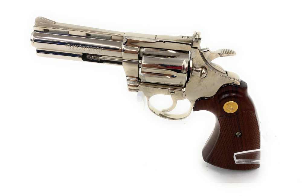 COLT Diamondback Nickel plated- .38 SPL - 6 ROUNDS - 4 "-img-0