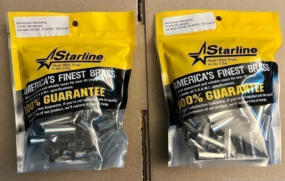 Starline 44 MAG brass Nickel Plated - 100 count-img-3