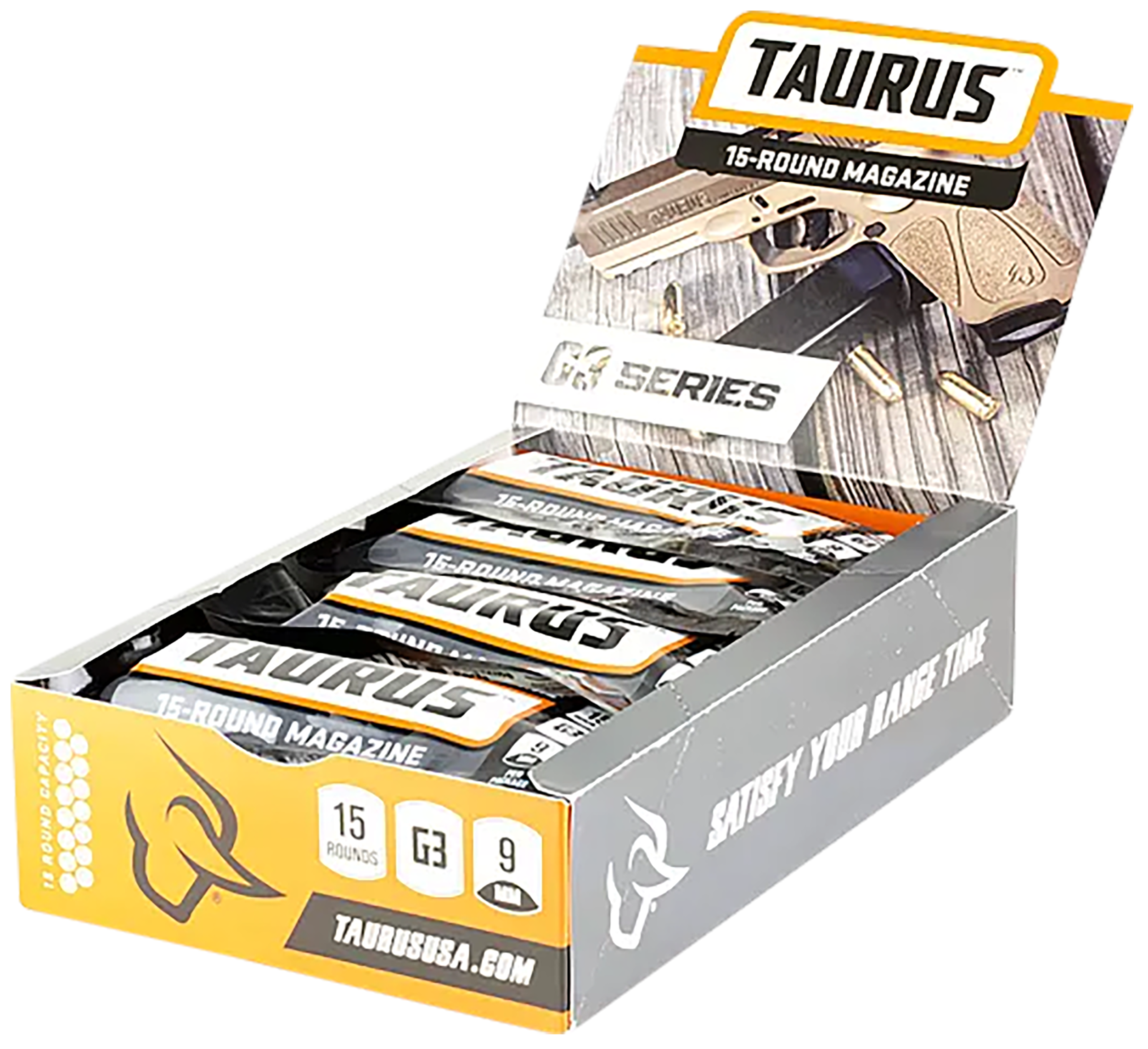 Taurus 389-0009-01 G3 Magazine Pop Display 15rd 9mm Luger Black Steel w/ Po-img-0