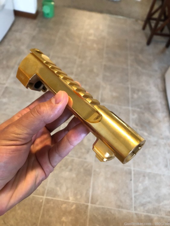 MRI OEM Desert Eagle XIX Real 24k GOLD Barrel Fits 50AE •Mirror Polished-img-5