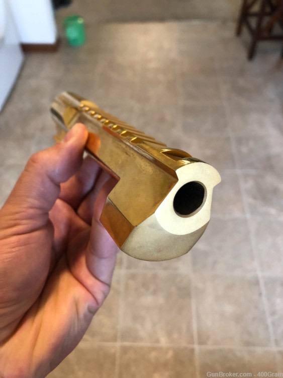 MRI OEM Desert Eagle XIX Real 24k GOLD Barrel Fits 50AE •Mirror Polished-img-7