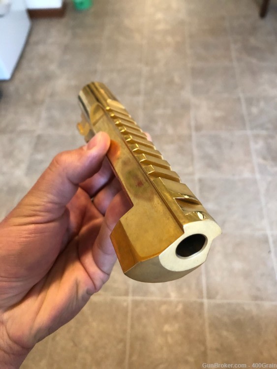 MRI OEM Desert Eagle XIX Real 24k GOLD Barrel Fits 50AE •Mirror Polished-img-4