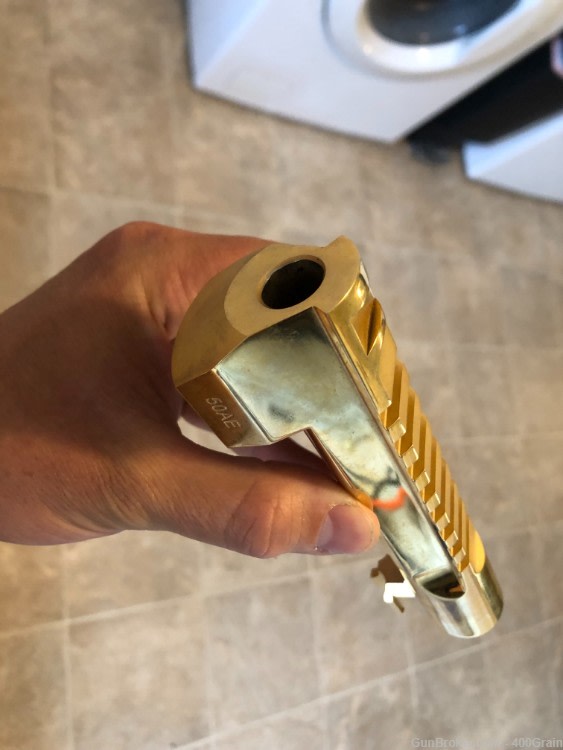 MRI OEM Desert Eagle XIX Real 24k GOLD Barrel Fits 50AE •Mirror Polished-img-2