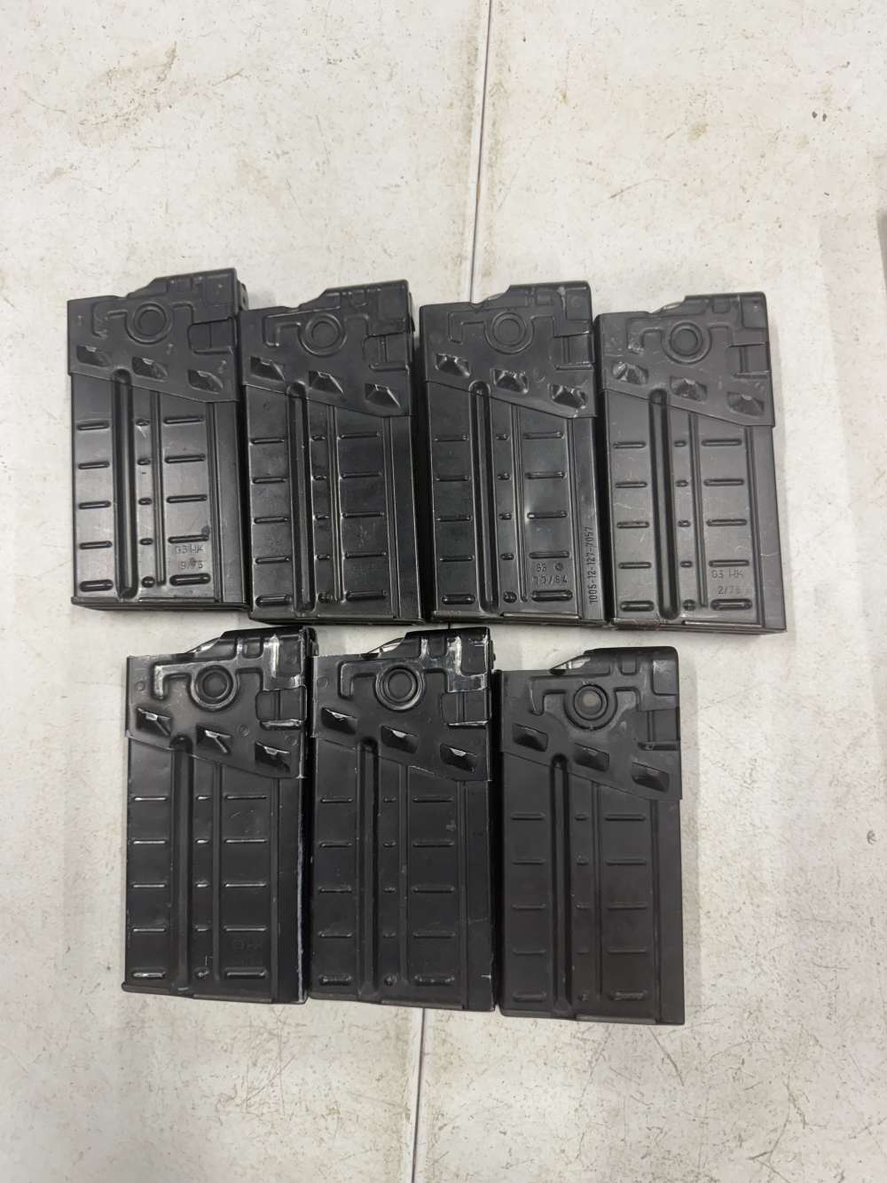 H&K HK91 G3 .308 20 round HK magazines German LOT OF 7!-img-0