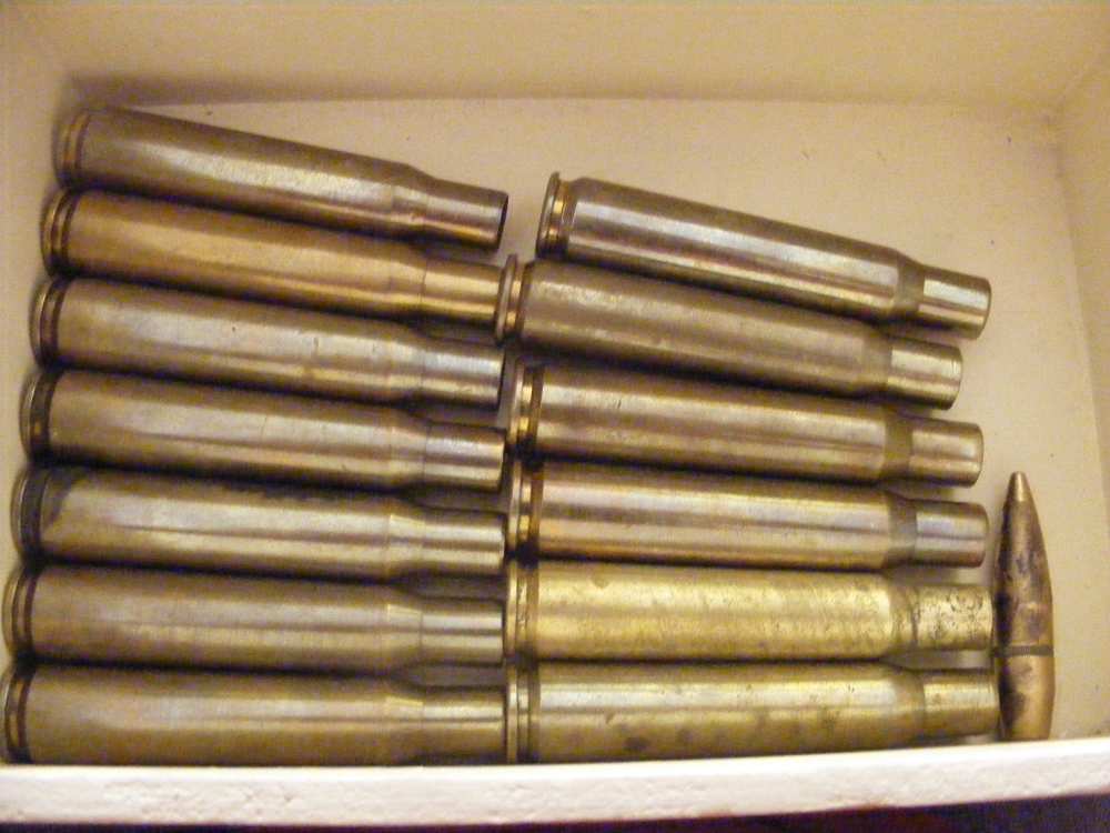 13 Empty Brass Caes for .50 Caliber Browning, Lake City & Other Military-img-0