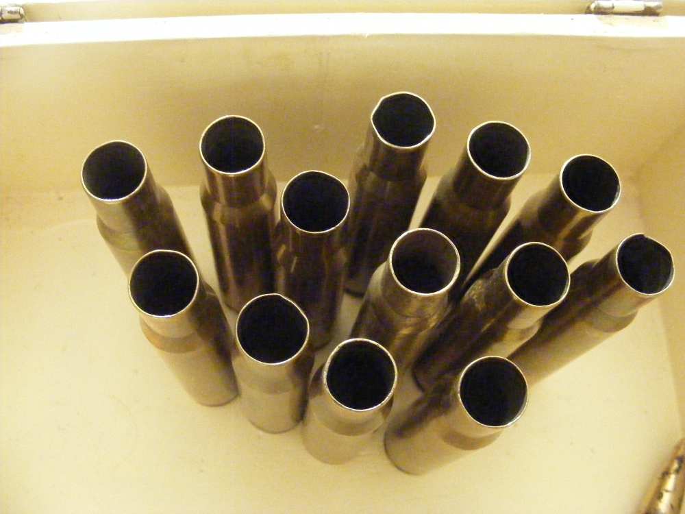 13 Empty Brass Caes for .50 Caliber Browning, Lake City & Other Military-img-1