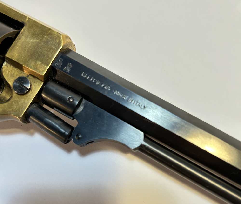 1862 Spiller & Burr Black Powder Pistol w/ custom front sight & accessories-img-5