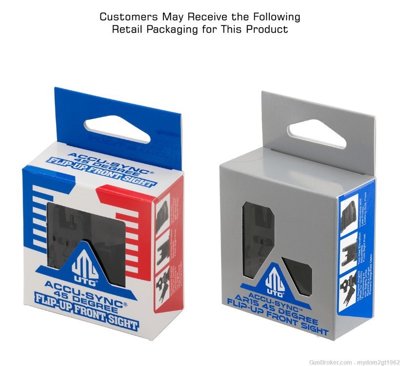 NIB Leapers / UTG ACCU-SYNC 45 Degree Angle Flip Up Front Sight MT-745-img-4