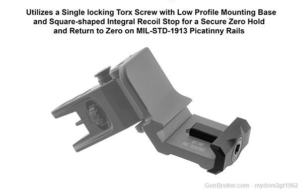 NIB Leapers / UTG ACCU-SYNC 45 Degree Angle Flip Up Front Sight MT-745-img-3