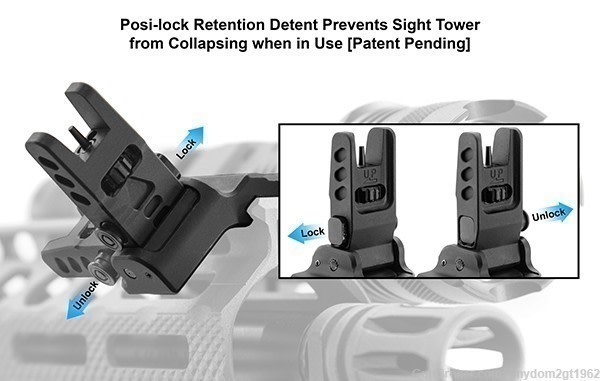 NIB Leapers / UTG ACCU-SYNC 45 Degree Angle Flip Up Front Sight MT-745-img-1