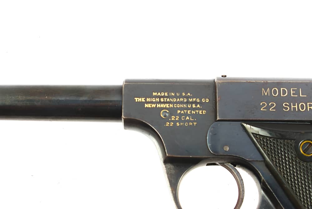 High Standard Model C 22 Short Target Pistol 6.75" Pre-War (C&R)-img-17