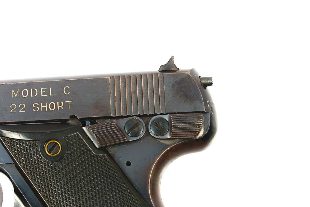High Standard Model C 22 Short Target Pistol 6.75" Pre-War (C&R)-img-15