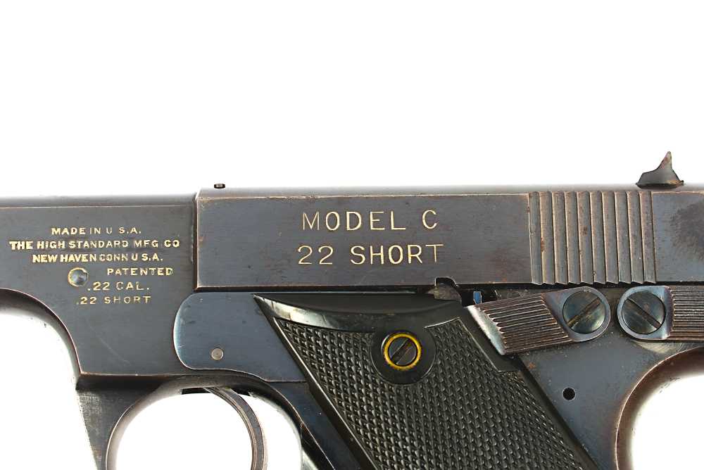 High Standard Model C 22 Short Target Pistol 6.75" Pre-War (C&R)-img-16