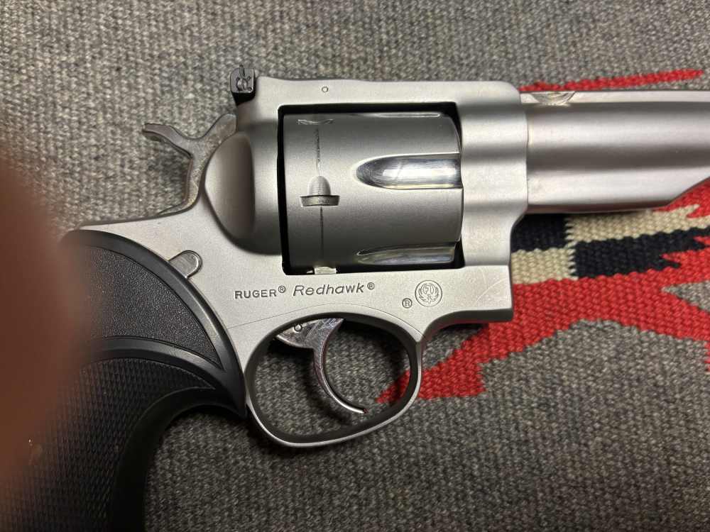 Ruger Redhawk 7 1/2” 44 mag stainless ported Magnaport special excellent -img-2