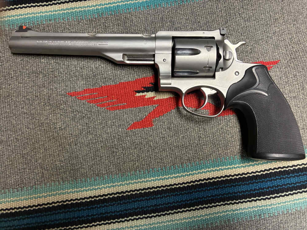 Ruger Redhawk 7 1/2” 44 mag stainless ported Magnaport special excellent -img-1