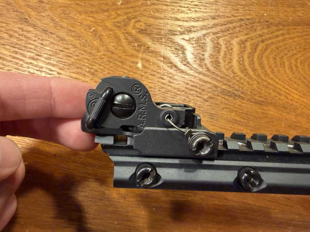 A.R.M.S. SIR #53M AR10 Carb Bi-Lev Rail System Handguard w/ Rear Sight-img-4